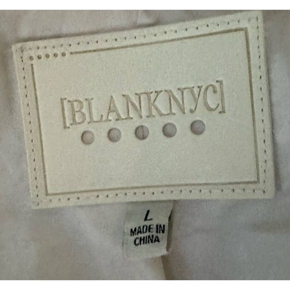 BLANK NYC Cream Sherpa Jacket Snap Front Size L‎ - Picture 7 of 7